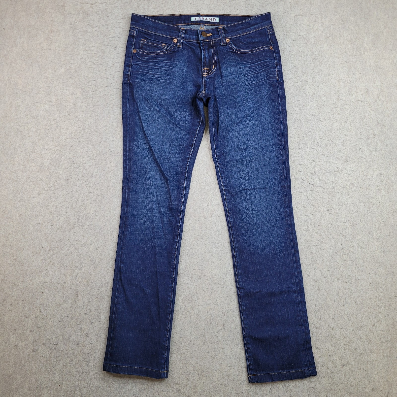 J Brand Jeans Womens 27 912 Dkv Blue Dark Wash 29x28 Stretch Denim
